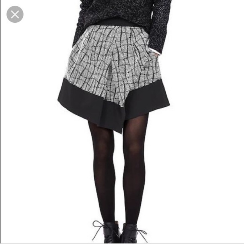 Banana Republic Asymmetrical Jacquard Skirt Sz 10